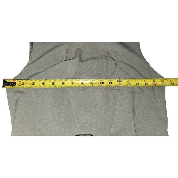 Calvin Klein Grey Sleeveless Sheath Dress With Brown Belt Size Medium (See Measu - Picture 3 of 6